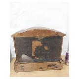 Antique Wooden Mantel Clock Mechanical Chime Shelf Clock Untested