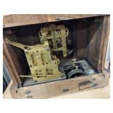 Antique Wooden Mantel Clock Mechanical Chime Shelf Clock Untested