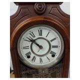 Wm. L. Gilbert Mantel Clock Victorian Walnut Case Approx. 19 In