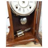 Wm. L. Gilbert Mantel Clock Victorian Walnut Case Approx. 19 In