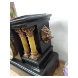 Seth Thomas Adamantine Mantel Clock Egyptian Revival See Photos