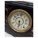 Seth Thomas Adamantine Mantel Clock Faux Marble Case Approx 19in