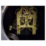 Seth Thomas Adamantine Mantel Clock Faux Marble Case Approx 19in