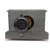 Seth Thomas Antique Mantel Clock Black Case Roman Dial Approx 14in