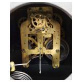 Seth Thomas Antique Mantel Clock Black Case Roman Dial Approx 14in