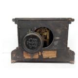 Seth Thomas Antique Adamantine Mantel Clock Faux Marble Case Untested