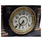 Seth Thomas Antique Adamantine Mantel Clock Faux Marble Case Untested