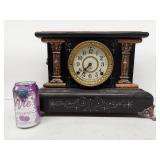 Seth Thomas Antique Adamantine Mantel Clock Faux Marble Case Untested