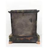 Seth Thomas Mantel Clock Black Adamantine Case Approx. 14in