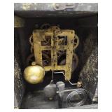 Seth Thomas Mantel Clock Black Adamantine Case Approx. 14in