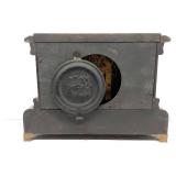 Seth Thomas Antique Adamantine Mantel Clock Black Case Approx 14in