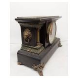 Seth Thomas Adamantine Mantel Clock Label 295 Antique See Photos