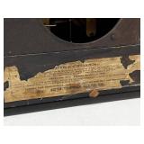 Seth Thomas Adamantine Mantel Clock Black Case Gilt Trim Untested
