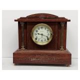 Seth Thomas Sonora Chimes Mantel Clock Antique Inlaid Case Untested