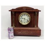 Seth Thomas Sonora Chimes Mantel Clock Antique Inlaid Case Untested