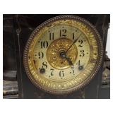 Seth Thomas Antique Mantel Clock Black Column Case Untested