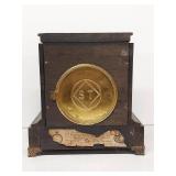Seth Thomas Adamantine Mantel Clock Label 295D w Detached Top