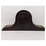 Seth Thomas Tambour Mantel Clock Silent Chime Wood Case Untested