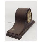Seth Thomas Tambour Mantel Clock Silent Chime Wood Case Untested