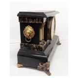 Seth Thomas Antique Adamantine Mantel Clock Black Case Untested