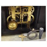 Seth Thomas Adamantine Mantel Clock Faux Marble Columns Untested