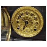 Seth Thomas Adamantine Mantel Clock Faux Marble Columns Untested