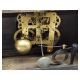 Seth Thomas Antique Mantel Clock Black Adamantine Ornate Case