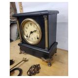 Sessions Mantel Clock With Pendulum & Decorative Hardware