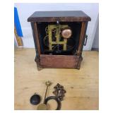 Sessions Mantel Clock With Pendulum & Decorative Hardware