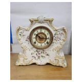 Pocono Porcelain Mantel Clock With Samsonia Movement