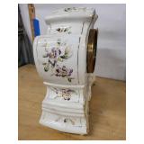Pocono Porcelain Mantel Clock With Samsonia Movement