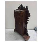 Ornate Wooden Wall Clock With Pendulum