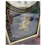Vintage Ornate Wooden Mantel Clock