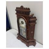 Ornate Mechanical Wall Clock With Pendulum