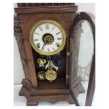 Ornate Mechanical Wall Clock With Pendulum