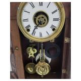 Ornate Mechanical Wall Clock With Pendulum