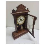 Ornate Wood Mantel Clock