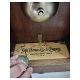Seth Thomas Shelf Clock With Key & Pendulum