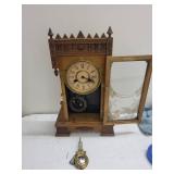 Antique Wm. L. Gilbert Abyla Mantel Clock With Pendulum