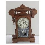 Vintage Gilbert Wall Clock With Pendulum & Weights