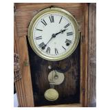 Carved Wooden Pendulum Wall Clock