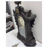 Ornate Wooden Wall Clock With Pendulum