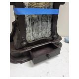 Ornate Wooden Wall Clock With Pendulum