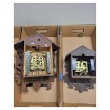 Wooden Cuckoo Clock Set (Lot of 3)