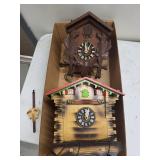 Cuckoo Clock Pair (Lot of 2)