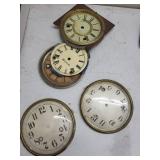 Antique Clock Dials & Bezels Mixed Lot