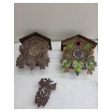 German Cuckoo Clocks (Lot of 3)
