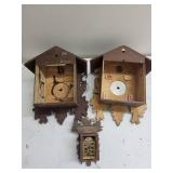 German Cuckoo Clocks (Lot of 3)