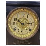 Seth Thomas Antique Adamantine Mantel Clock Faux Marble Case As Is