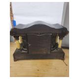 Seth Thomas Antique Adamantine Mantel Clock Faux Marble Case As Is